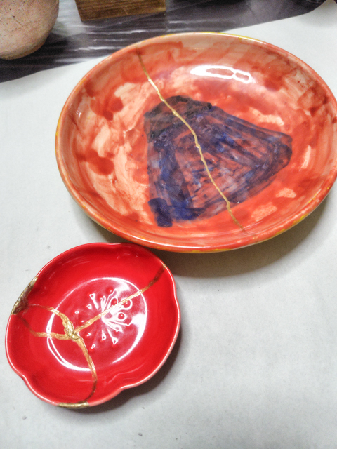 金継ぎ 南大阪 堺 花ひとつぎ 修繕 金継ぎ体験